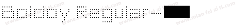 Boldoy Regular字体转换